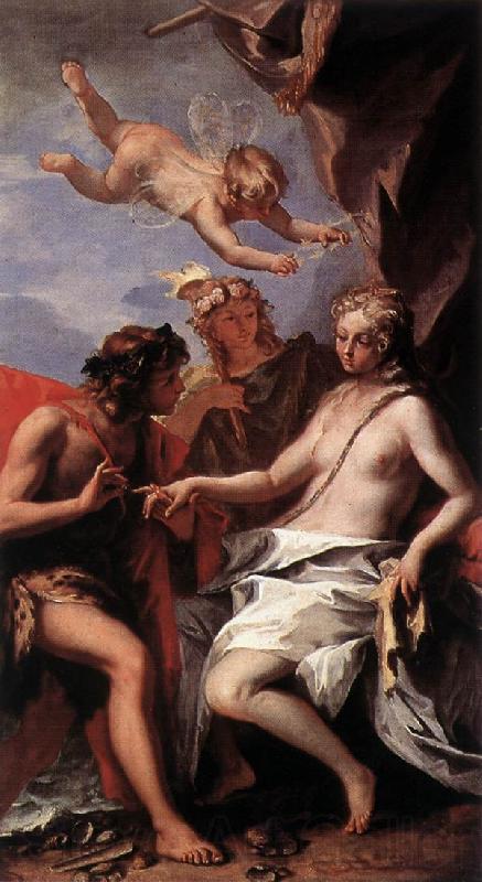 RICCI, Sebastiano Bacchus and Ariadne Norge oil painting art